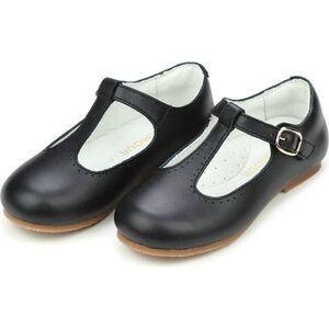 NEW L’Amour Eleanor T-Bar Black Flat sz 2